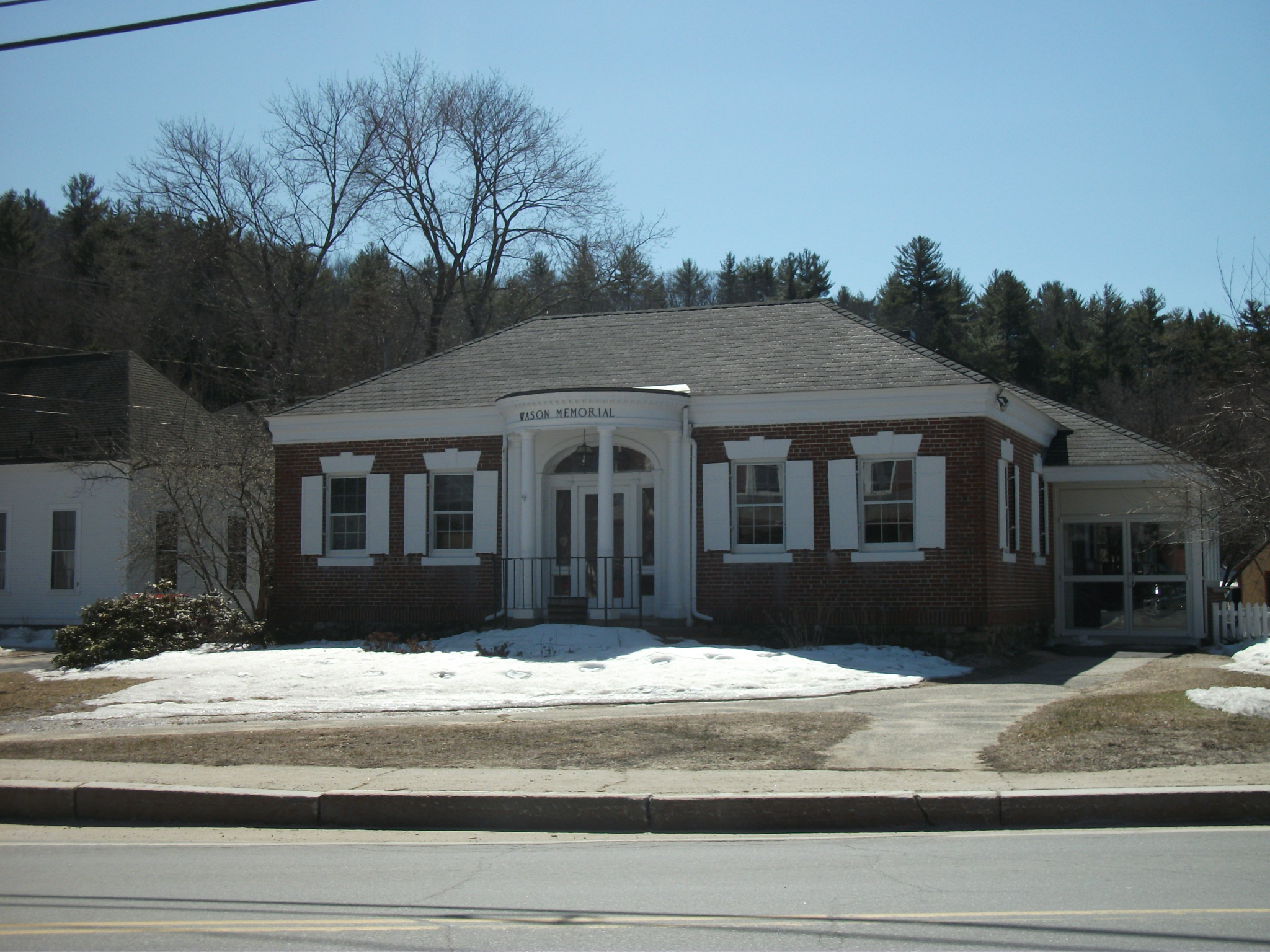 Wason Memorial Library in New Boston